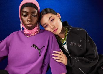Collab Puma x Swarovski mistura cristais com a moda esportiva minimalista