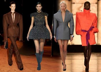 Um olhar para as silhuetas nas semanas de moda