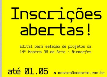 14ª Mostra 3M de Arte abre inscrições com o tema “Biomorfos”