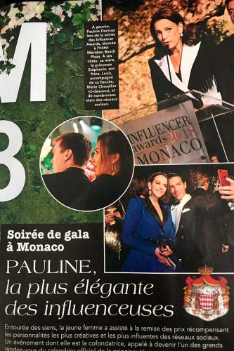 Revista divulga imagem de Rapha Mendonça com a princesa Pauline Ducruet, neta de Grace Kelly - Foto: Acervo pessoal