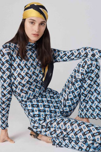 Diane von Furstenberg, verão 2025 – Foto: Reprodução/Vogue Runway