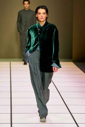Giorgio Armani, inverno 2026 - Foto: Reprodução/Vogue Runway