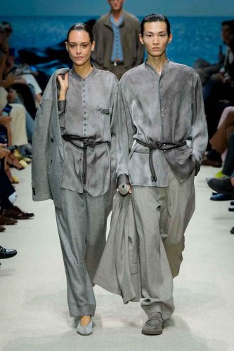 Giorgio Armani, verão 2026 - Foto: Reprodução/Vogue Runway