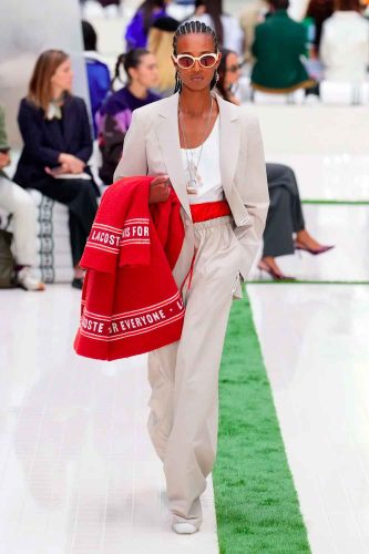 Lacoste, verão 2026 - Foto: Reprodução/Vogue Runway
